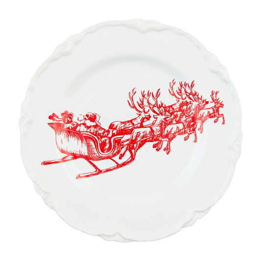SLEIGH TOILE DESSERT PLATE
