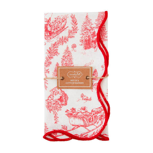 TOILE DINNER NAPKIN SET
