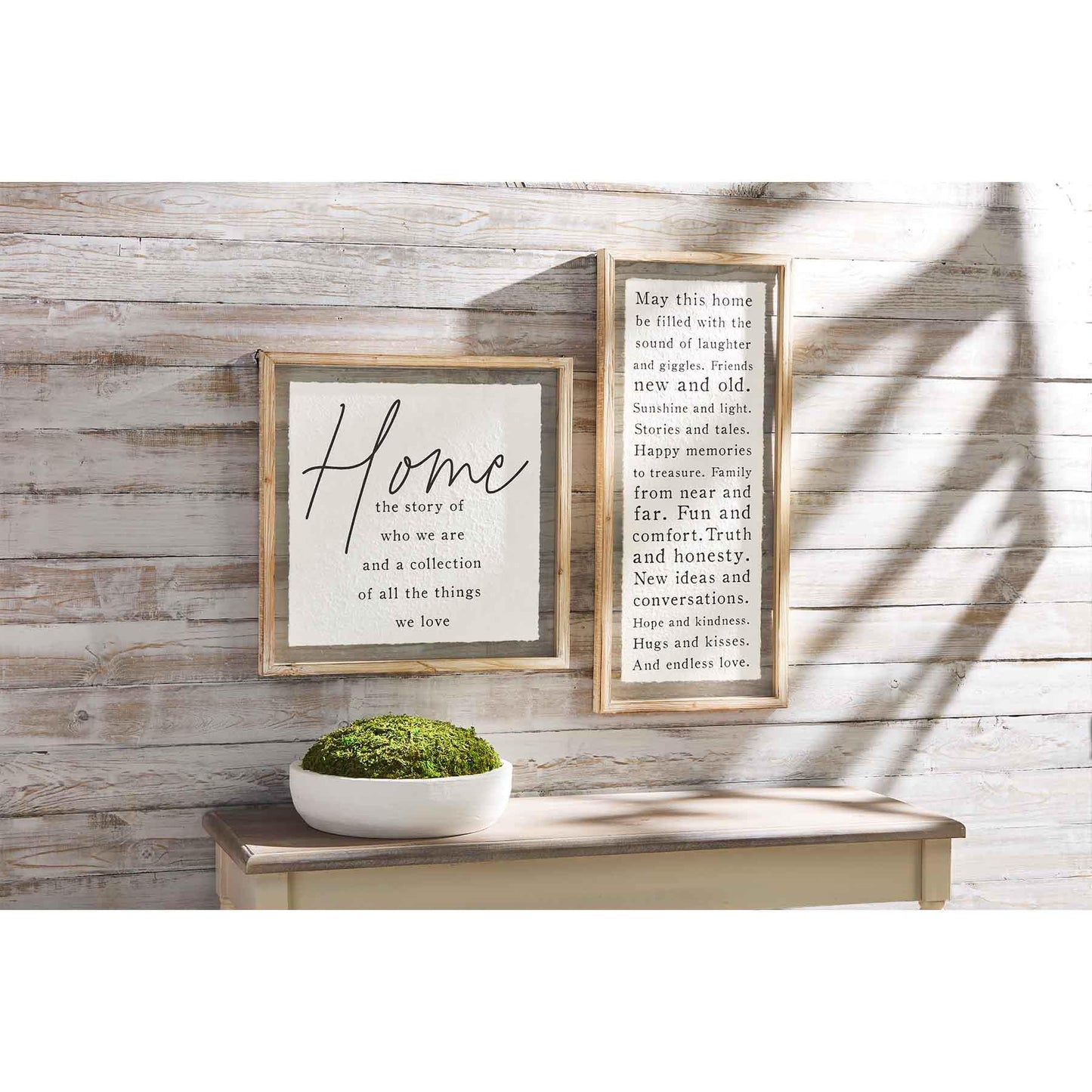 HOME GLASS WALL PLAQUE