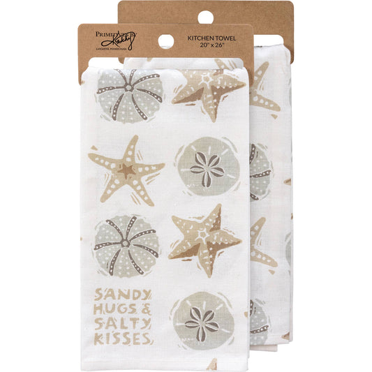 Sandy Hugs Salty Kisses Kitchen Towel