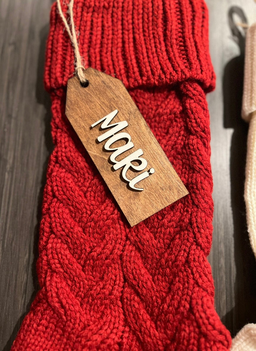 Red Knitted Christmas Stocking  (Online Exclusive)