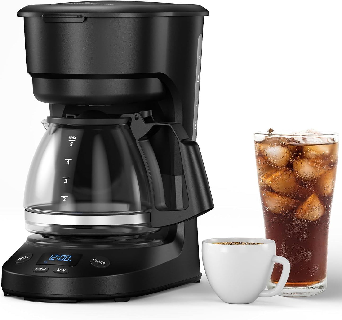 5-Cup Drip Coffee Maker -  (Online Exclusive) Programmable, Auto Brew, Auto Pause, Keep Warm Function CM3710H
