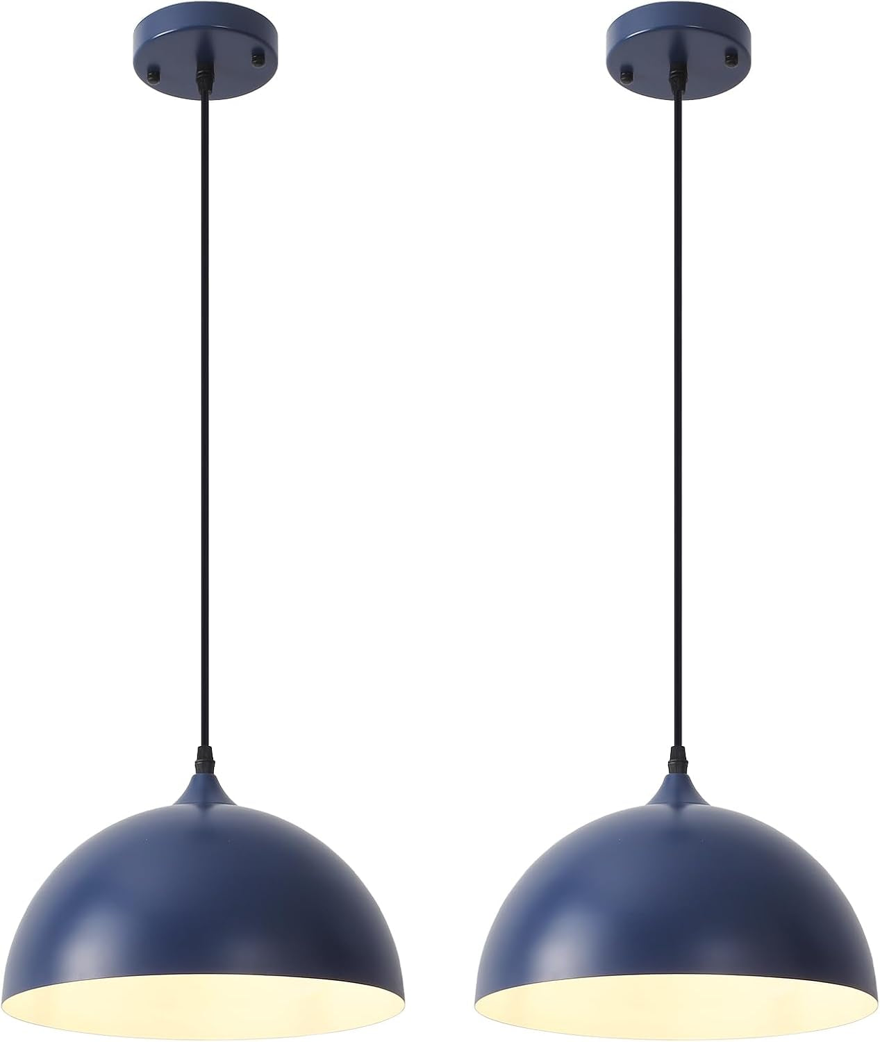 2 Farmhouse Dome Pendant Lights  (Online Exclusive)