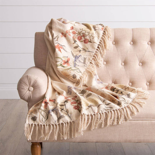 Dried Flowers Throw