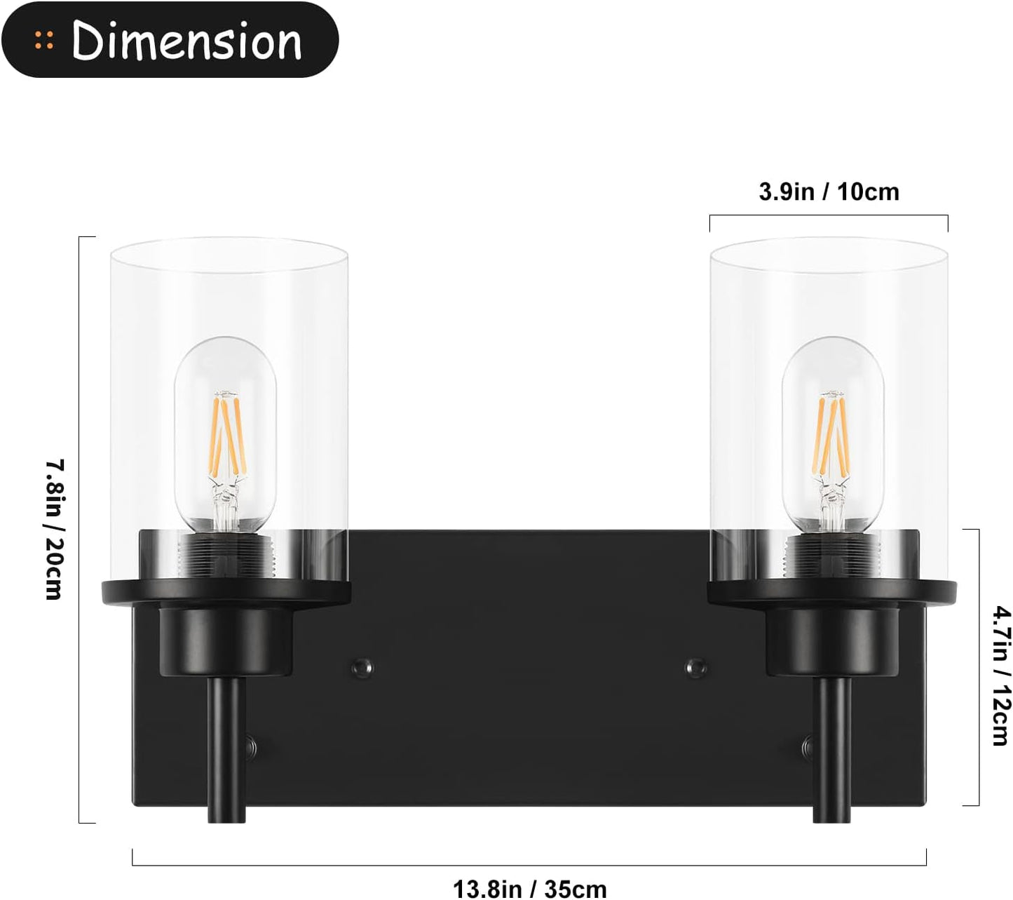 Clear Glass Shade Wall Sconce  (Online Exclusive)
