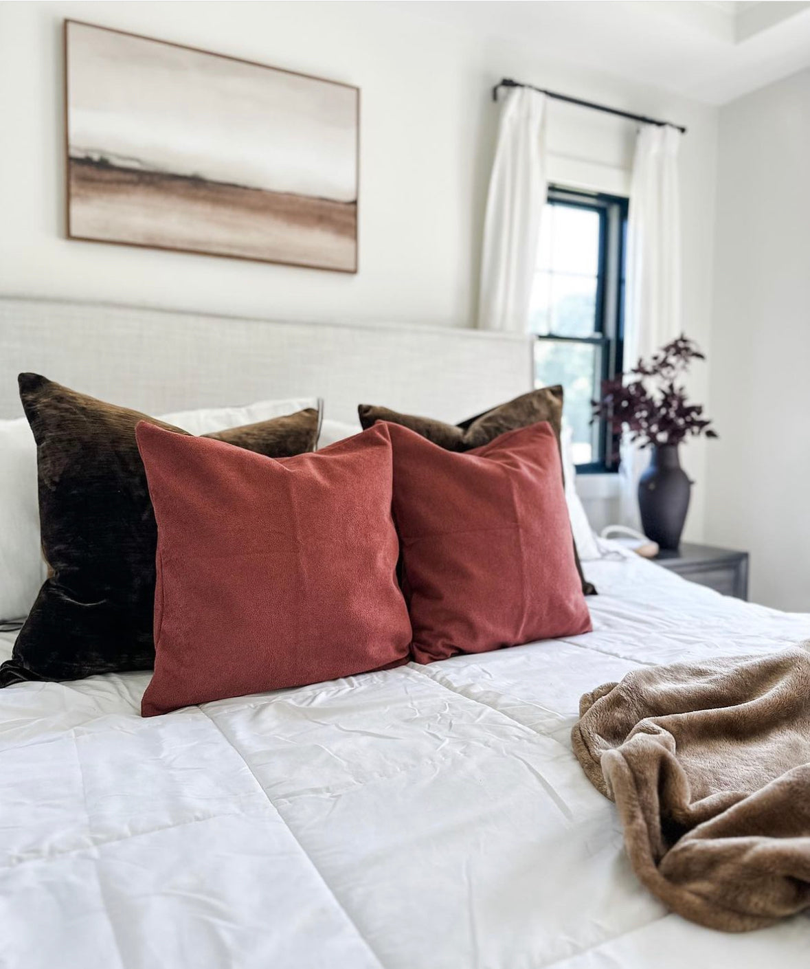 Berry Sherpa Pillow Cover (Online Exclusive)