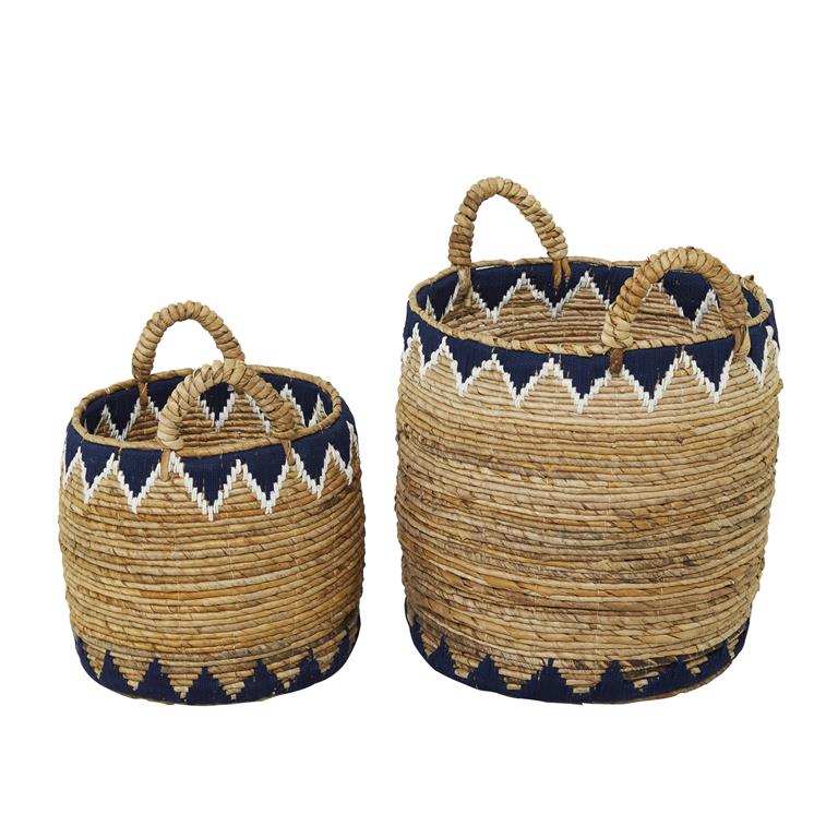 BANANA LEAF STORAGE BASKET WITH HANDLES