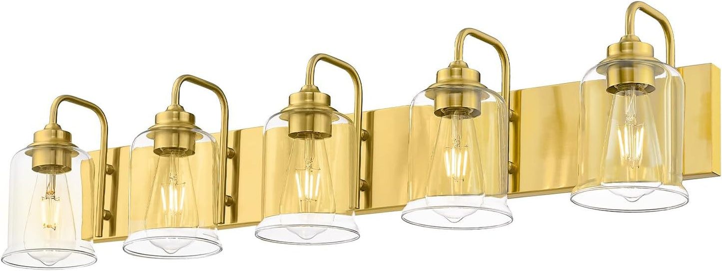 Farmhouse Glass Bathroom Vanity Light Fixture (Online Exclusive)