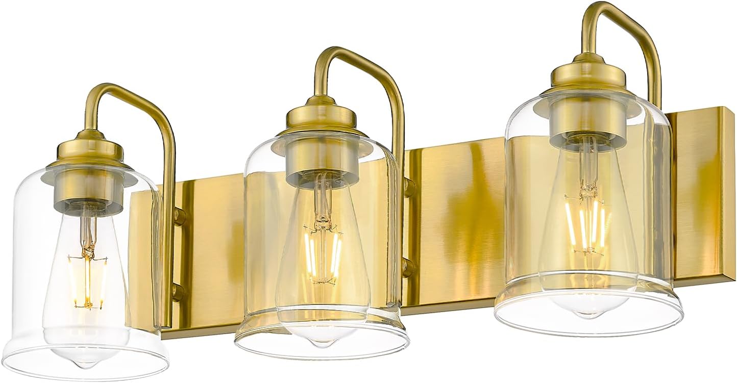 Farmhouse Glass Bathroom Vanity Light Fixture (Online Exclusive)