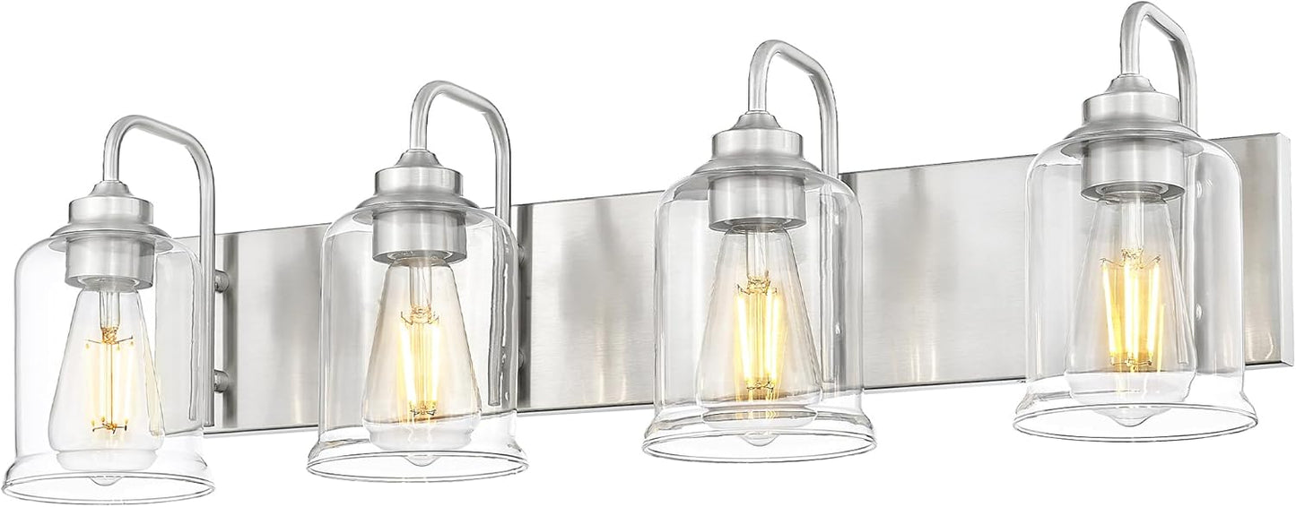 Farmhouse Glass Bathroom Vanity Light Fixture (Online Exclusive)