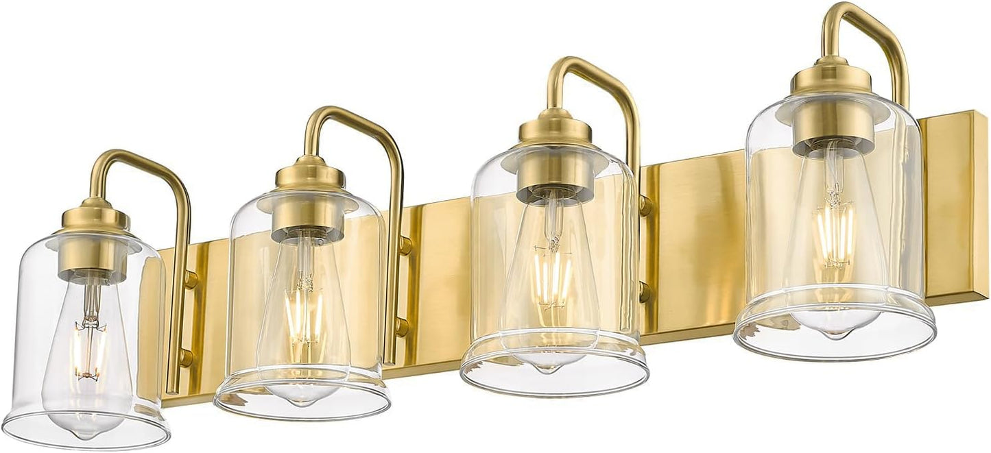 Farmhouse Glass Bathroom Vanity Light Fixture (Online Exclusive)