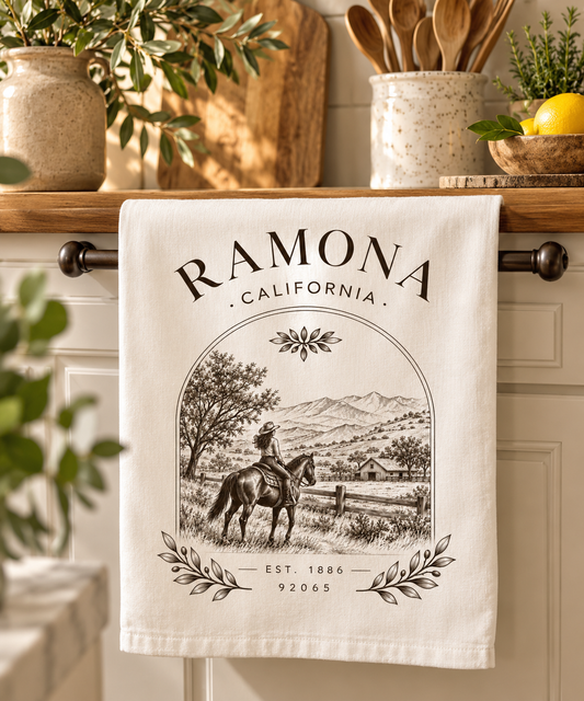Ramona Ranchlands Tea Towel