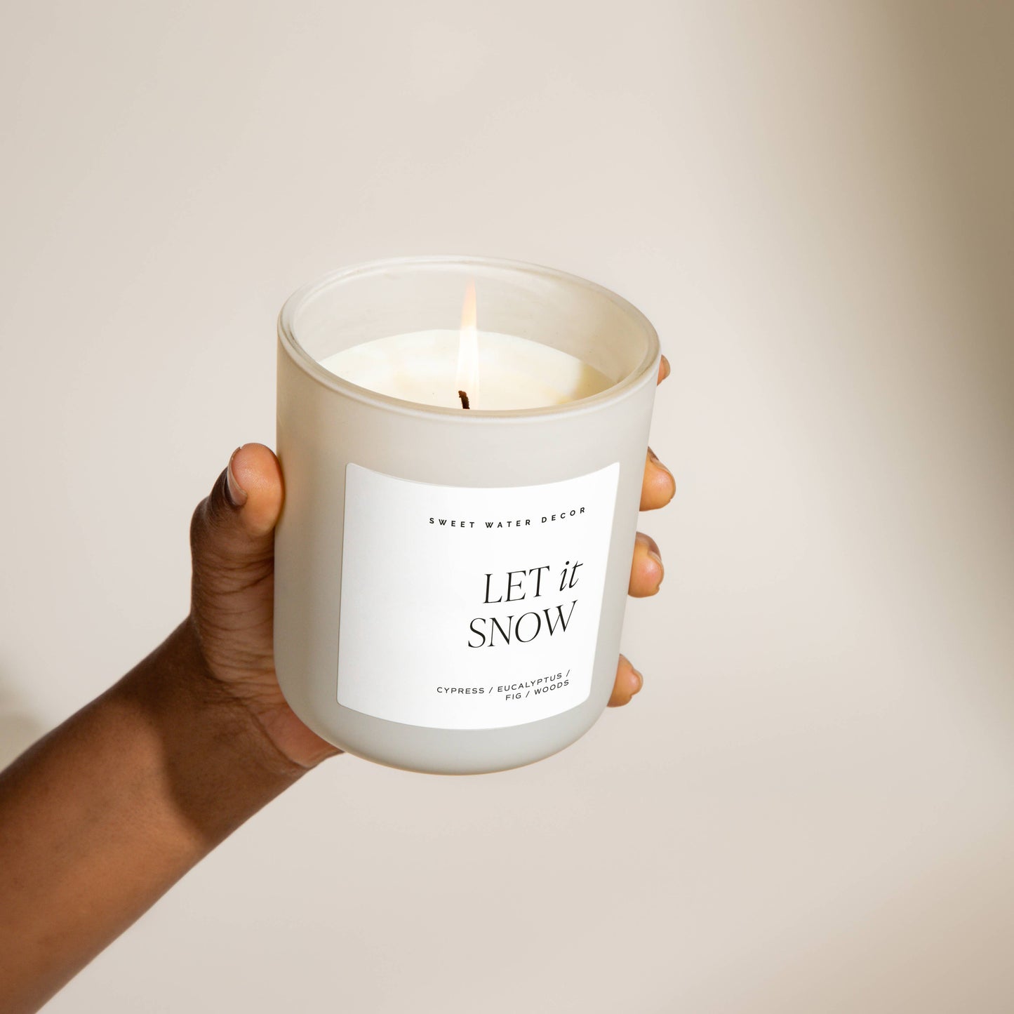 Let It Snow Candle