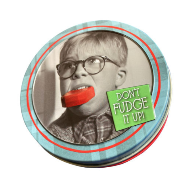 Christmas Story Don't Fudge It Up Tin