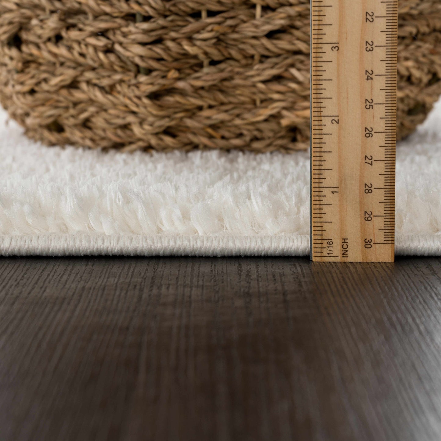 Judy White Washable Area Rug  (online exclusive