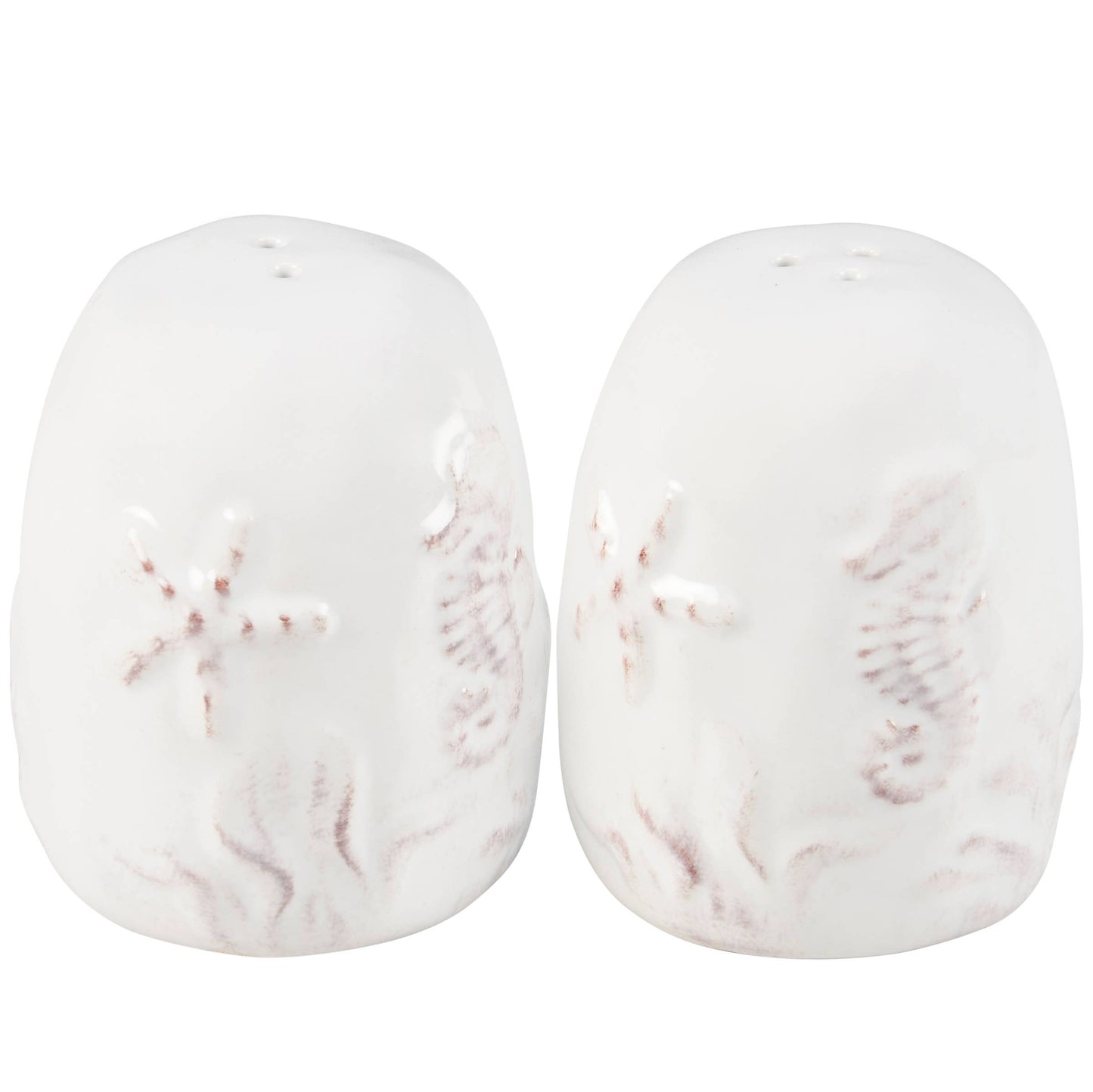 Embossed Beach Salt And Pepper Shakers