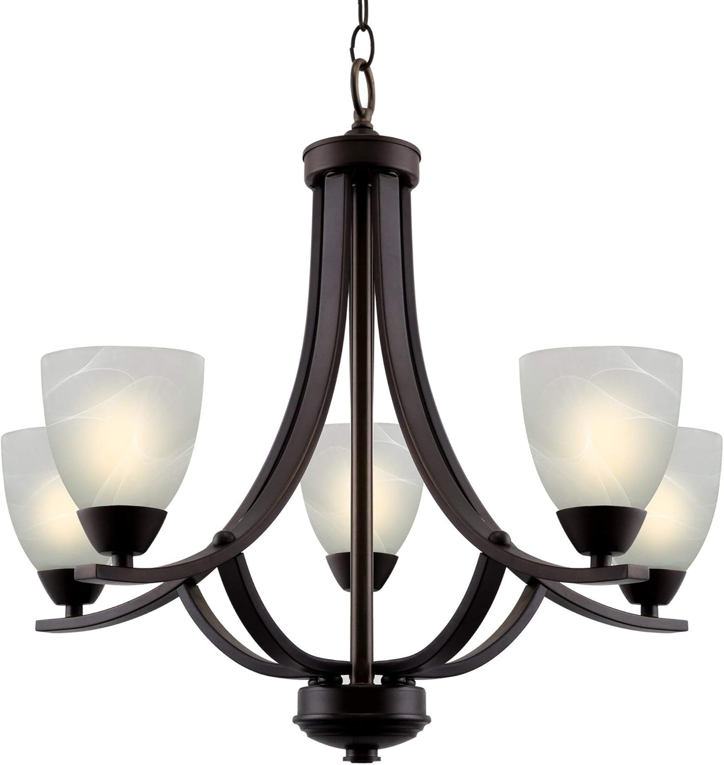 Contemporary 5-Light Large Chandelier  (Online Exclusive)