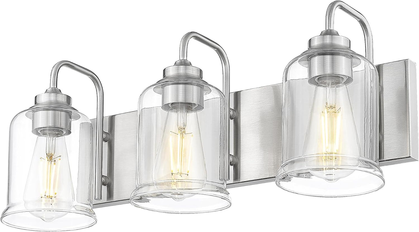 Farmhouse Glass Bathroom Vanity Light Fixture (Online Exclusive)