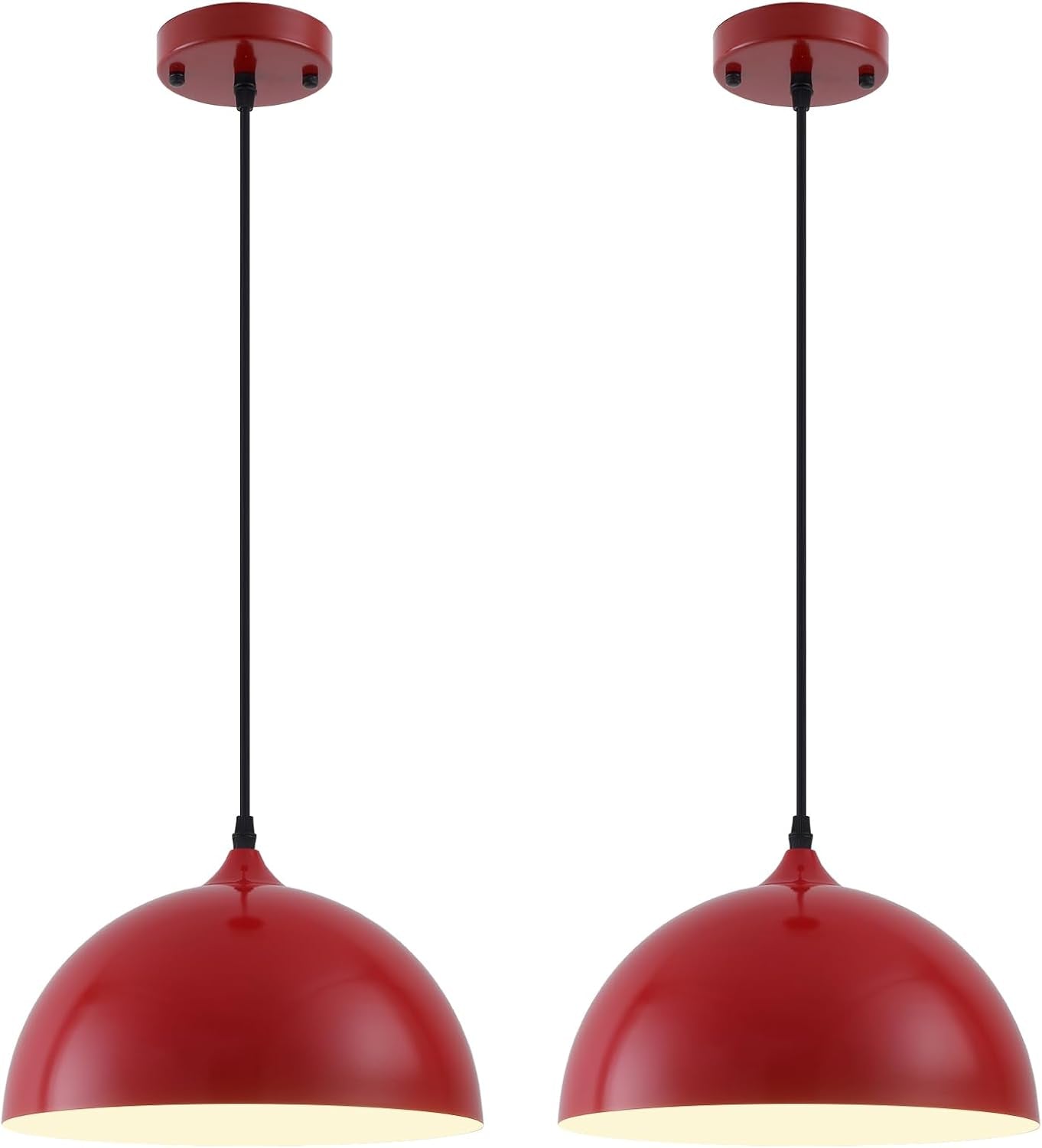 2 Farmhouse Dome Pendant Lights  (Online Exclusive)