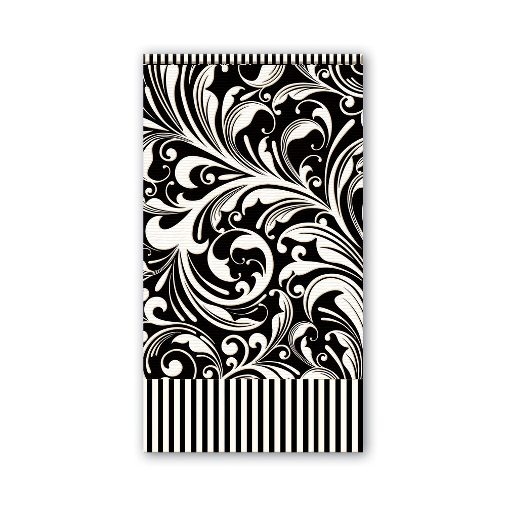 Black Florentine Hostess Napkins