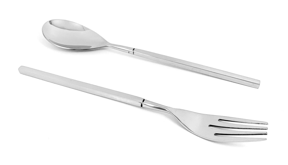 Vibhsa Stainless Steel Dinner Fork and Dinner Spoon Set of 12 pieces (Online Exclusive)