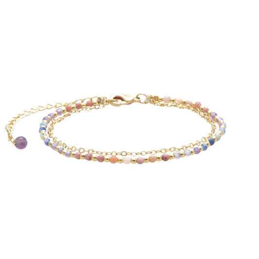 Energy Healer Healing Layered Bracelet (Gold)