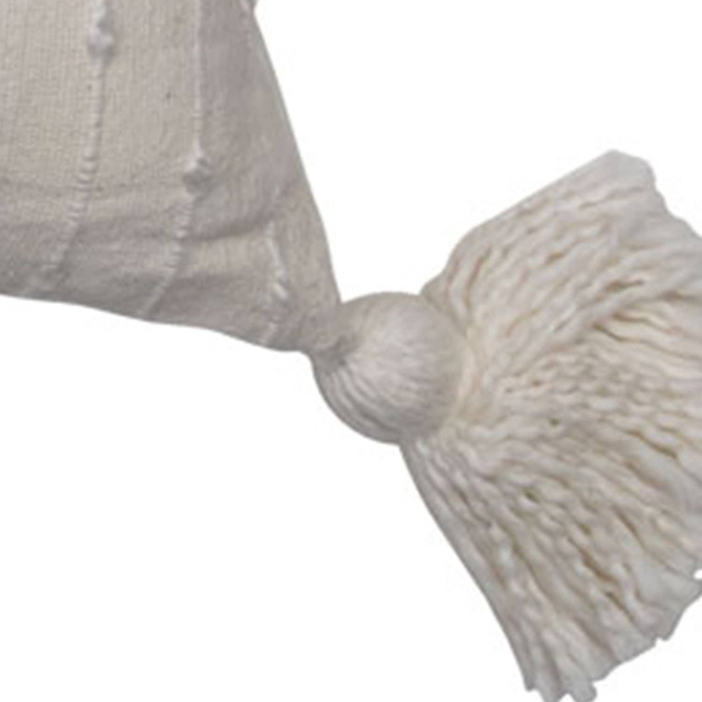 18X18 Hand Woven Kira Pillow White