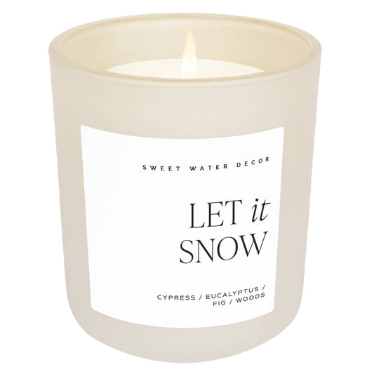 Let It Snow Candle