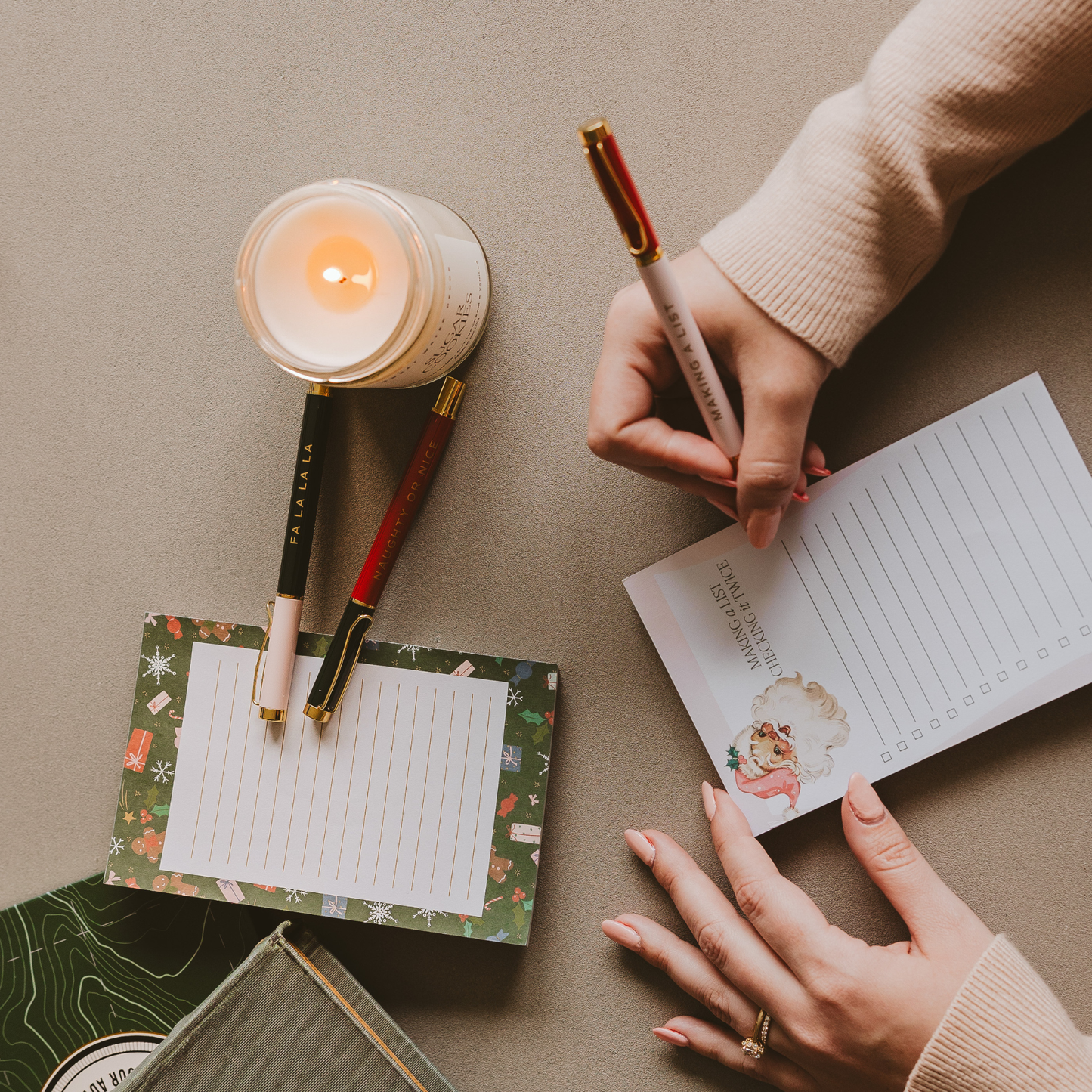 Gingerbread Pattern Notepad