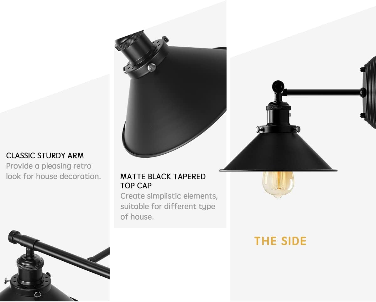 2-3 Matte Black Wall Sconce  (Online Exclusive)