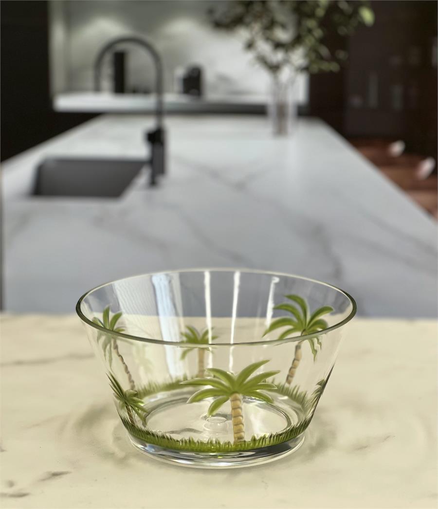 Acrylic Palm Tree Bowl