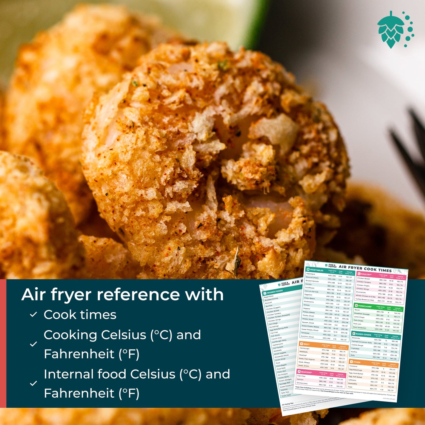 Magnetic Air Fryer Cheat Sheet Set (Online Exclusive)