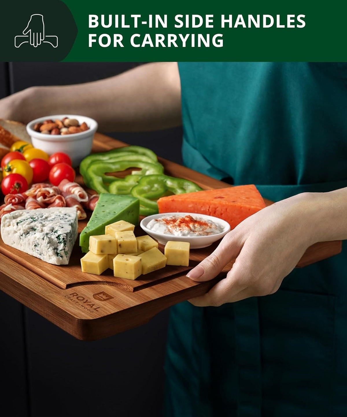 Cutting Board Set of 3, Bamboo, Brown  (Online Exclusive)
