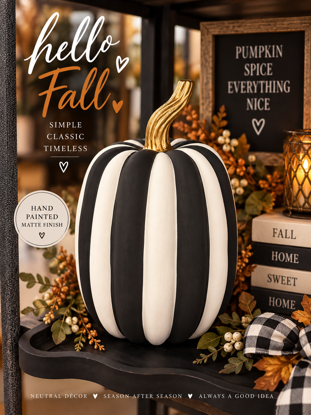 Otho Pumpkin 7.5”x7.5”x12.25”