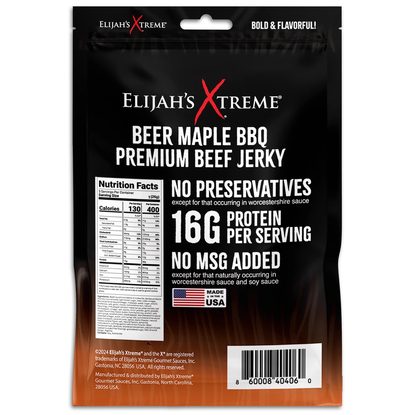 Beer Maple BBQ Beef Jerky (Online Exclusive)
