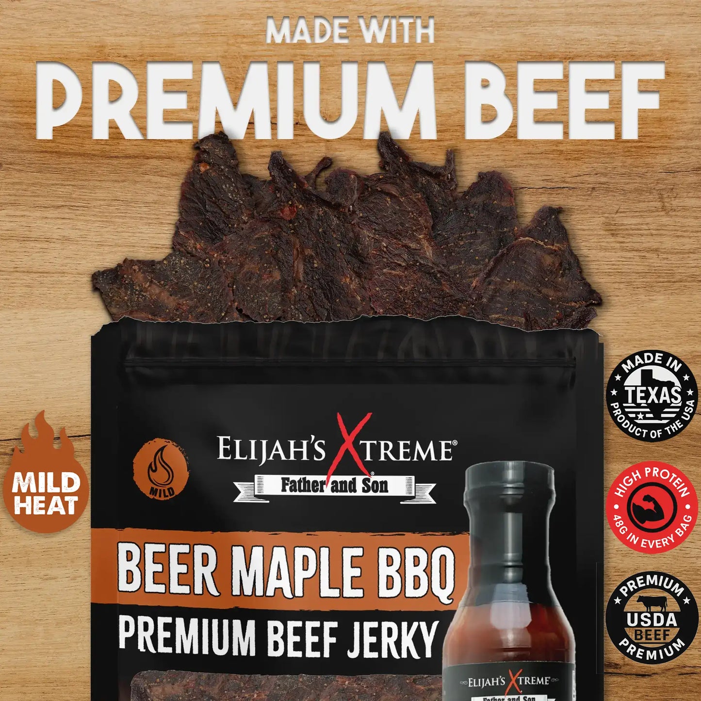 Beer Maple BBQ Beef Jerky (Online Exclusive)