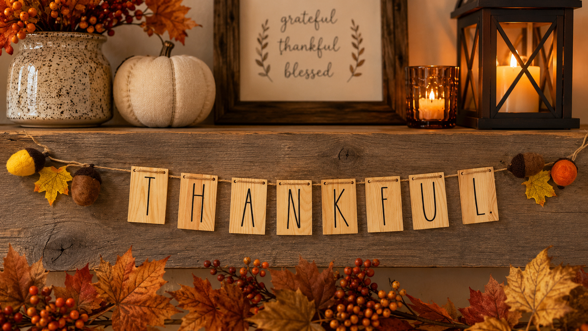 Thankful Wood Garland 🍂