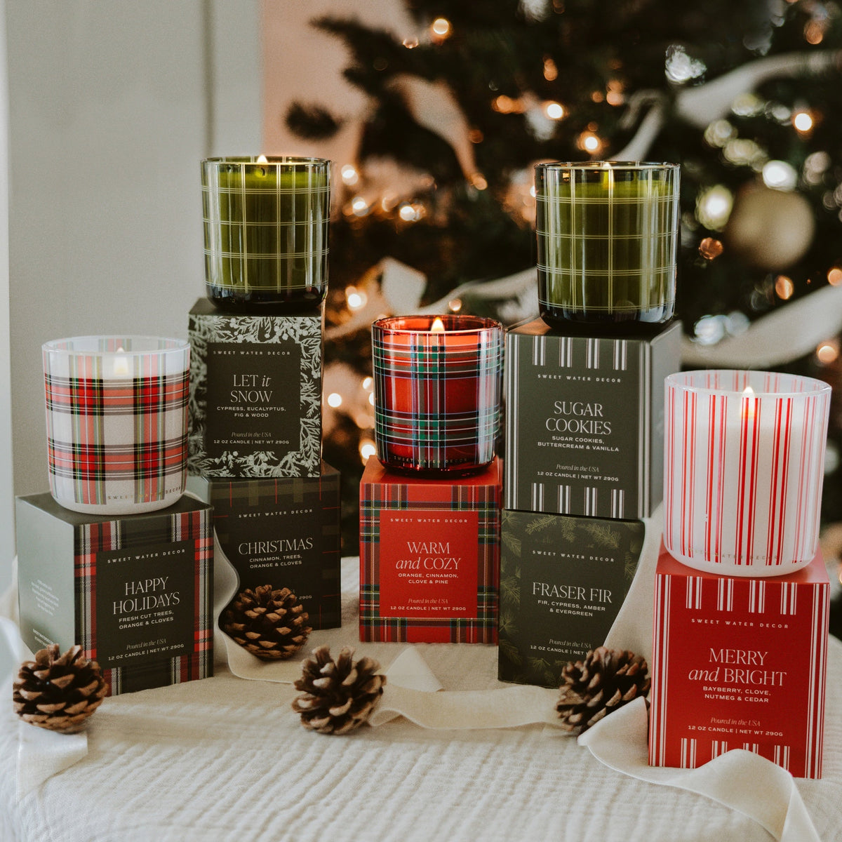 Warm and Cozy Soy Candle - Boxed Tinted Glass Jar - 12 oz  (Online Exclusive