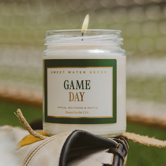 Game Day Green Soy Candle - Clear Jar - 9 oz  (Online Exclusive