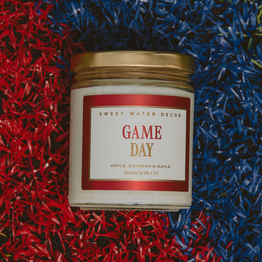 Game Day Red Soy Candle - Clear Jar - 9 oz  (Online Exclusive