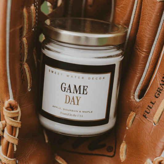 Game Day Black Soy Candle - Clear Jar - 9 oz  (Online Exclusive