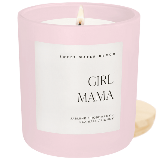 Girl Mama Soy Candle - Pink Matte Jar - 15 oz  (Online Exclusive