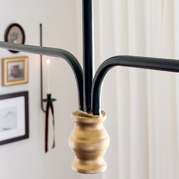 61 Inch Two Shade Linear Iron Pendant (Online Exclusive)