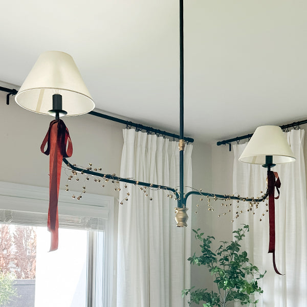 61 Inch Two Shade Linear Iron Pendant (Online Exclusive)