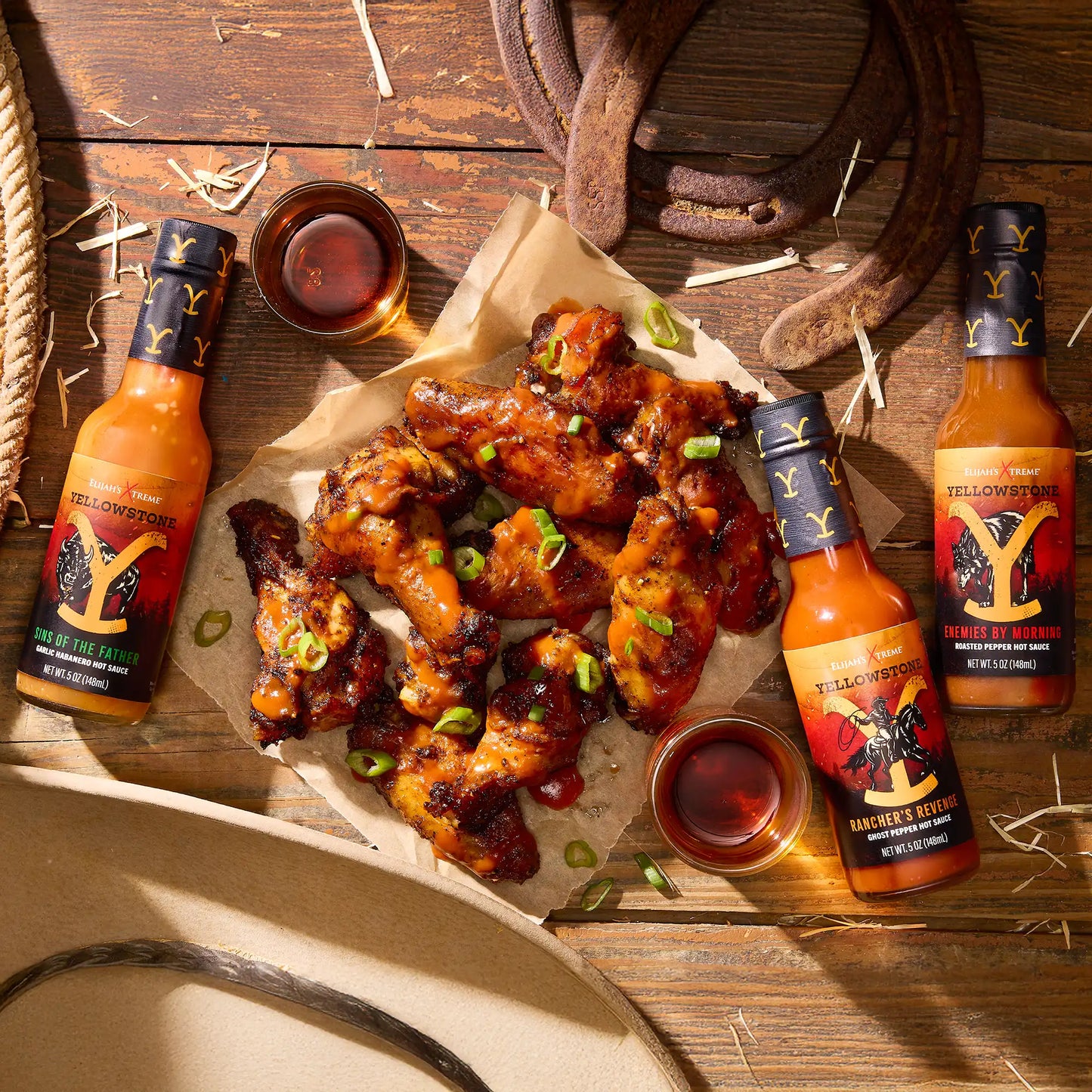 Yellowstone Hot Sauce Variety Pack 4 Bottles (Online Exclusive)