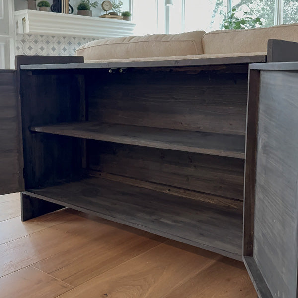 48 Inch Carved Pattern Wood Console Table (Online Exclusive)