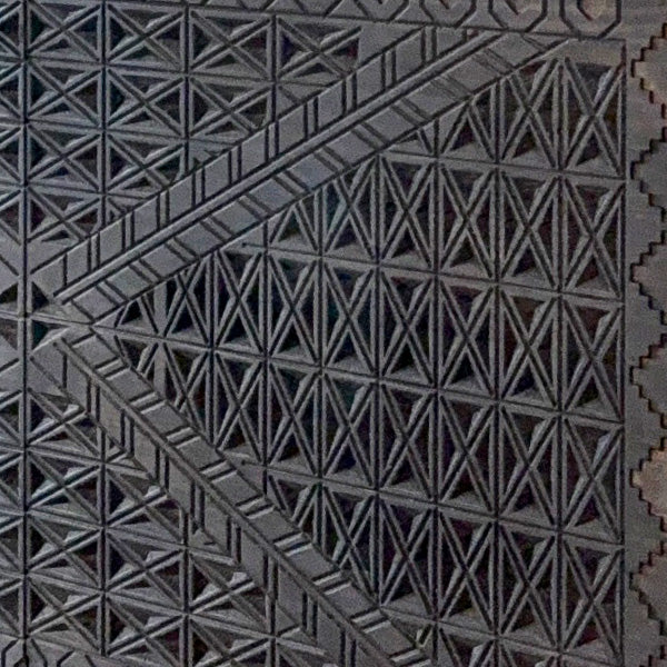 48 Inch Carved Pattern Wood Console Table (Online Exclusive)