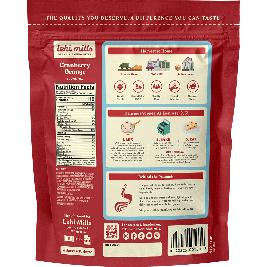 Cranberry Orange Scone Mix (Online Exclusive)