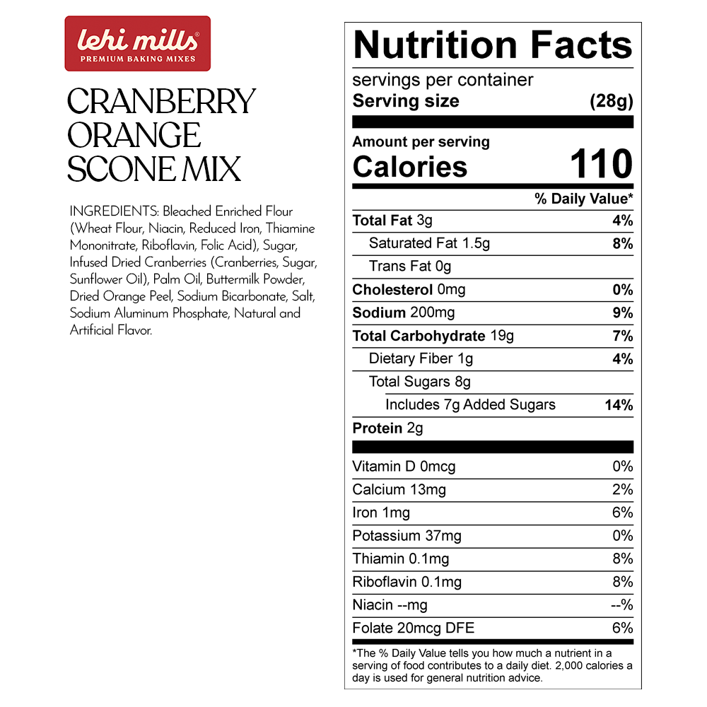 Cranberry Orange Scone Mix (Online Exclusive)