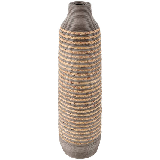 Brown Seagrass Handmade Braided Vase